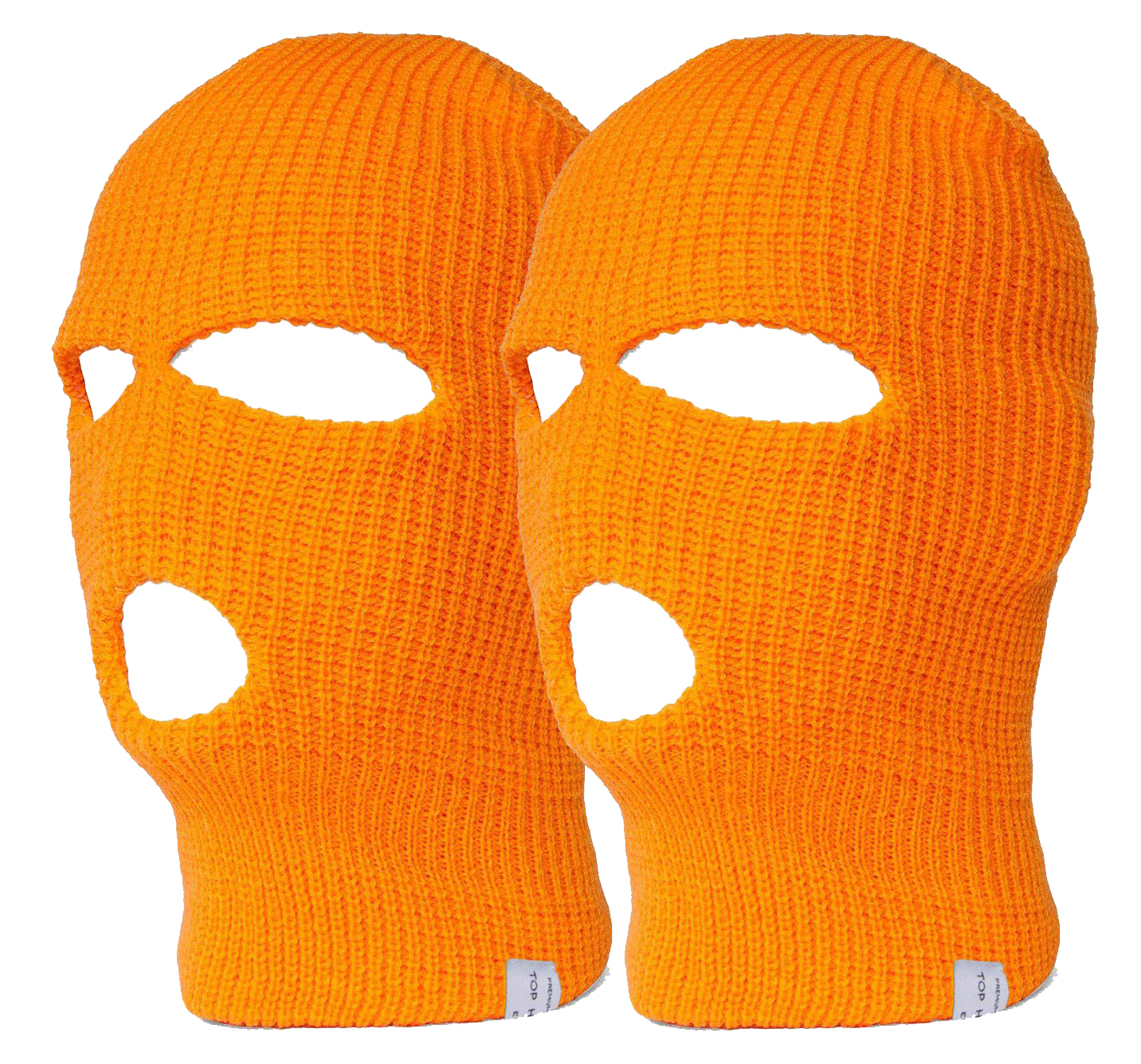 Paquete de 2 gorros superiores de 3 agujeros máscara facial de esquí pasamontañas - Imagen 11 de 20