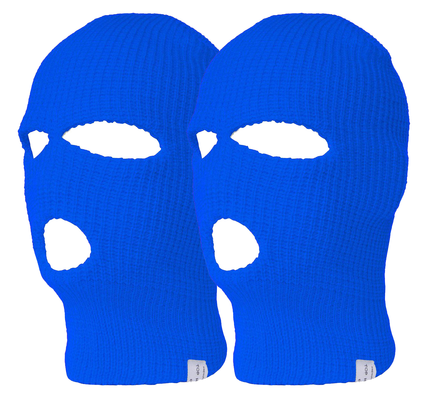 Paquete de 2 gorros superiores de 3 agujeros máscara facial de esquí pasamontañas - Imagen 18 de 20