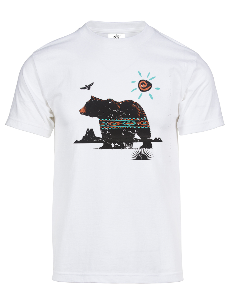 Mens Tribal Brown Bear Short-Sleeve T-Shirt - Picture 5 of 5